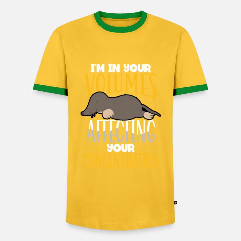 affect your concentration - Men's Ringer Shirt - yellow/green 