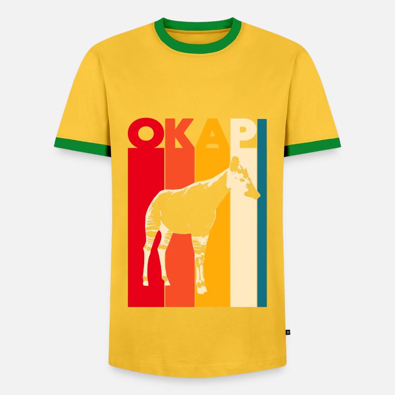 okapi - Men's Ringer Shirt - yellow/green