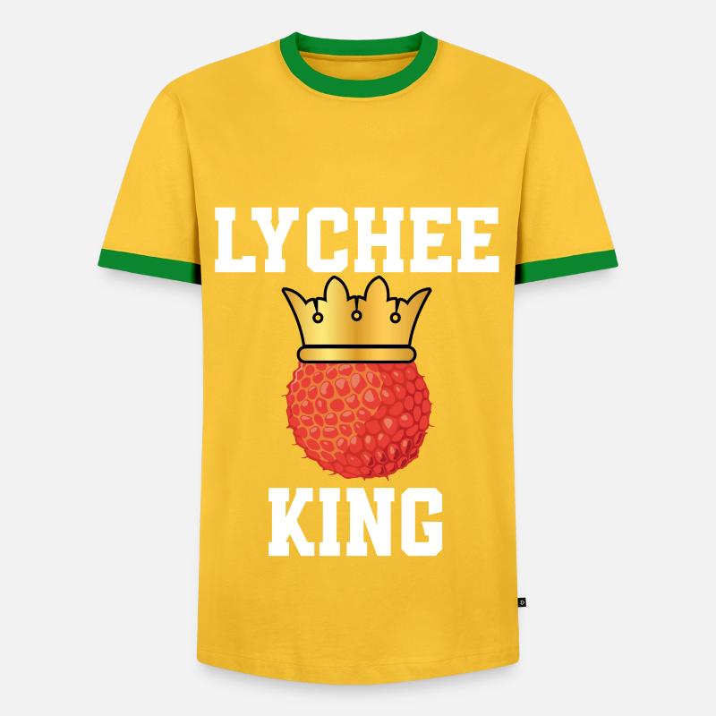 Lychee King - Men's Ringer Shirt - yellow/green 