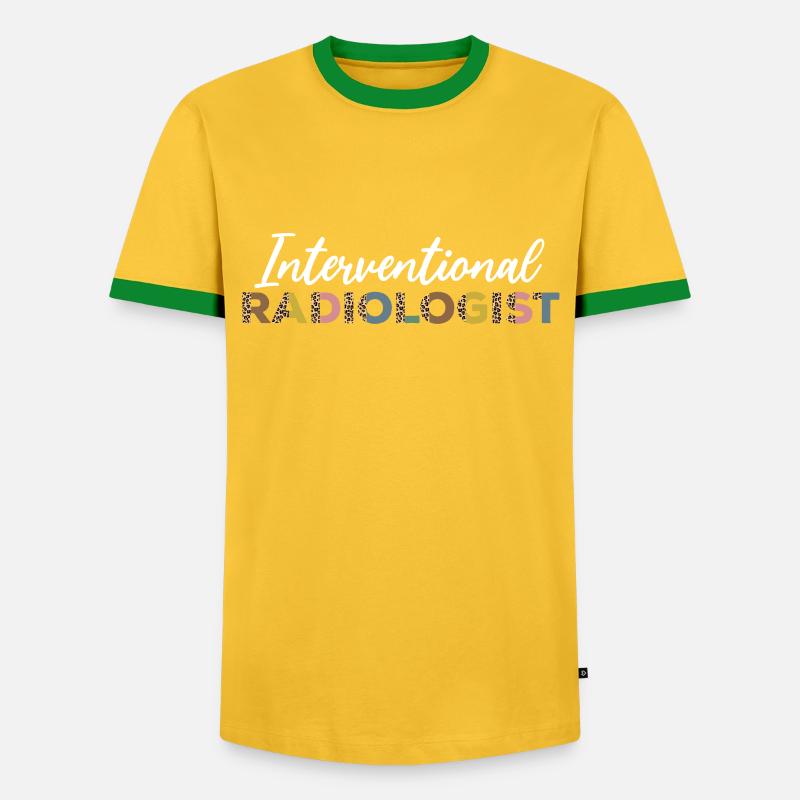 Interventional radiologist - Men's Ringer Shirt - yellow/green