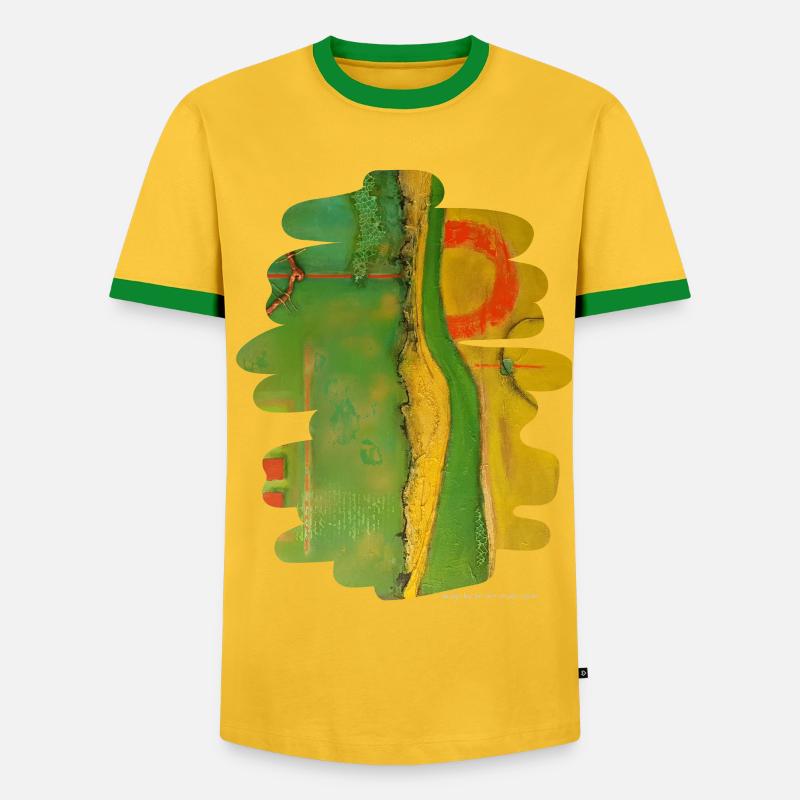 Échapper - T-shirt contrasté Homme - jaune/vert 