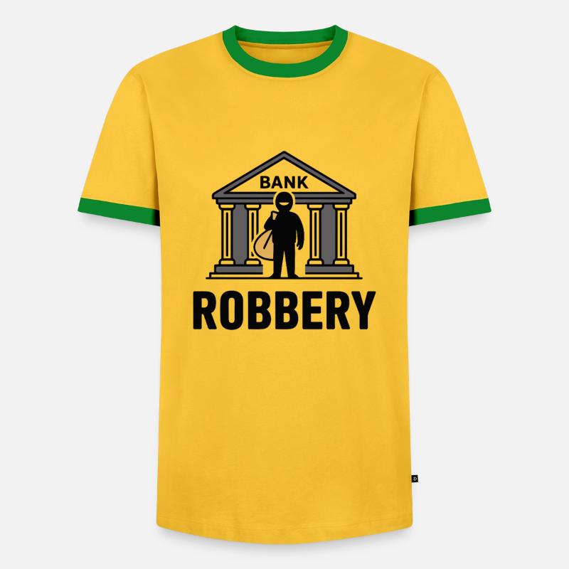 VISUALIZATION - Men's Ringer Shirt - yellow/green