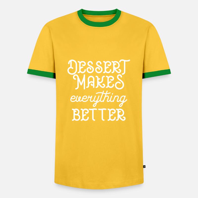 Desert makes everything better - Men's Ringer Shirt - yellow/green 