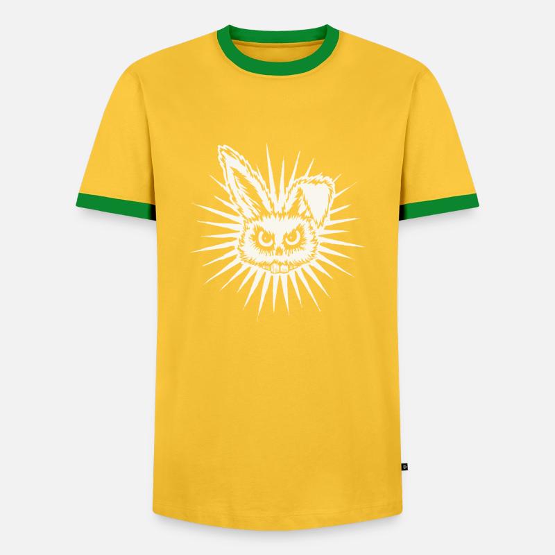 Rrrabbit - Men's Ringer Shirt - yellow/green 