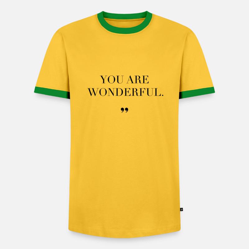 Kompliment Statement Spruch Geschenkidee - Männer Kontrast-T-Shirt - Gelb/Grün 