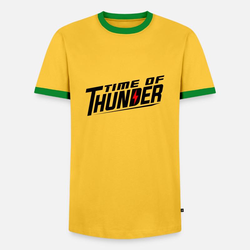 FLASH VARIATIONS - Men's Ringer Shirt - yellow/green