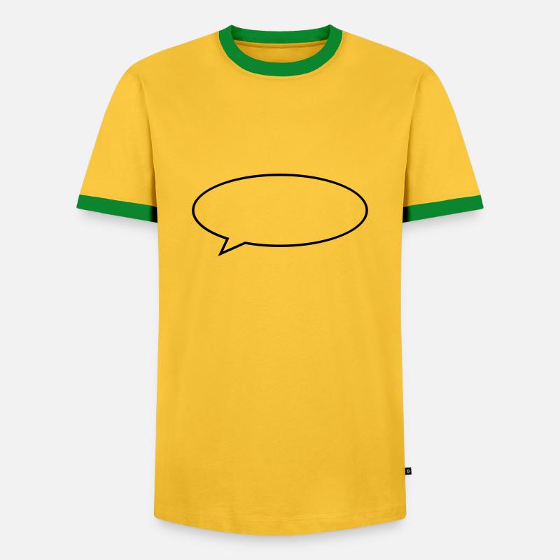 bubble - Men's Ringer Shirt - yellow/green 