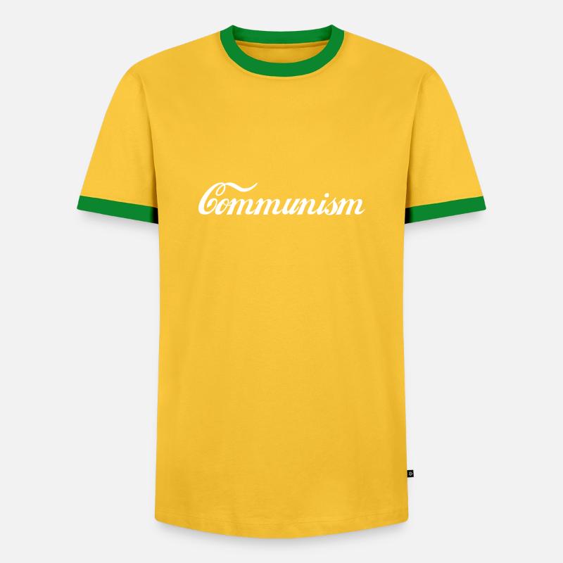 Communism refreshingly different - Men's Ringer Shirt - yellow/green 