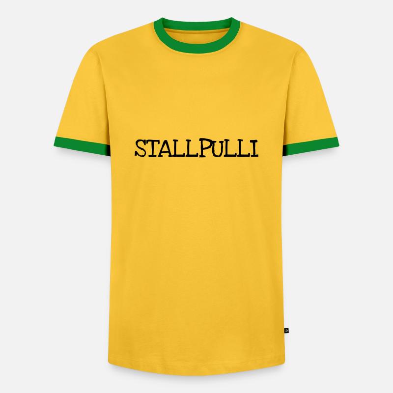 Stallpulli stallpulli - T-shirt contrasté Homme - jaune/vert 