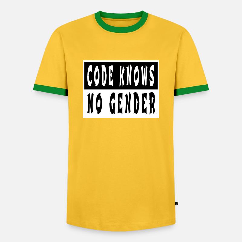 computers gift computer humour awesome gift idea - Men's Ringer Shirt - yellow/green 