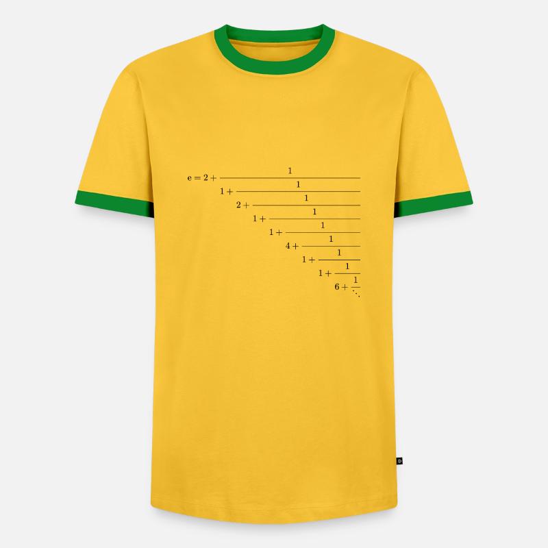 Euler chain break - Men's Ringer Shirt - yellow/green