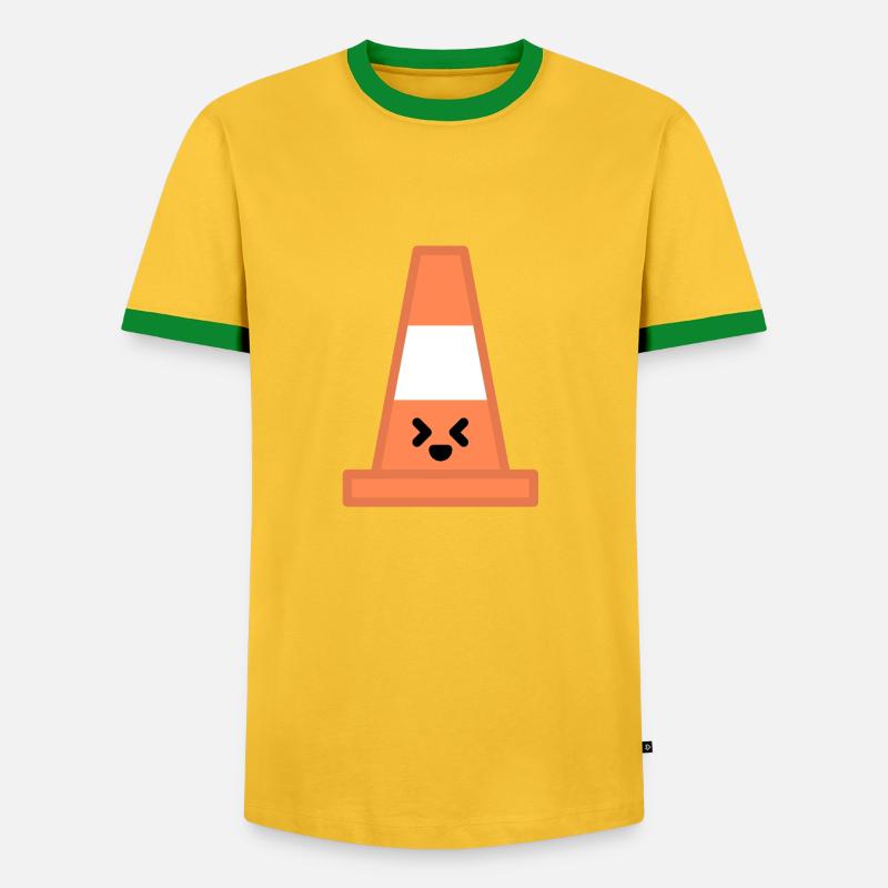 Plot Kawaii - Men's Ringer Shirt - yellow/green