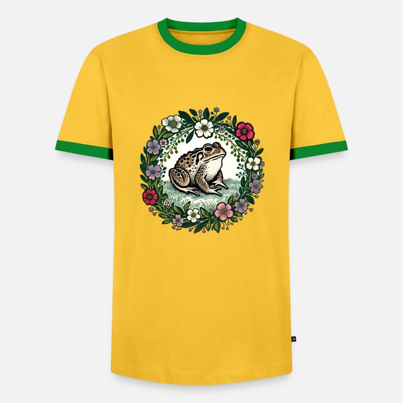 Toad - Men's Ringer Shirt - yellow/green 