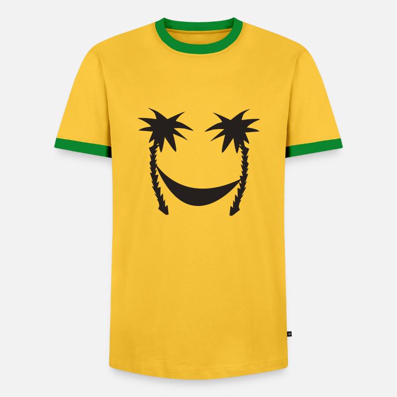 hammock - Men's Ringer Shirt - yellow/green