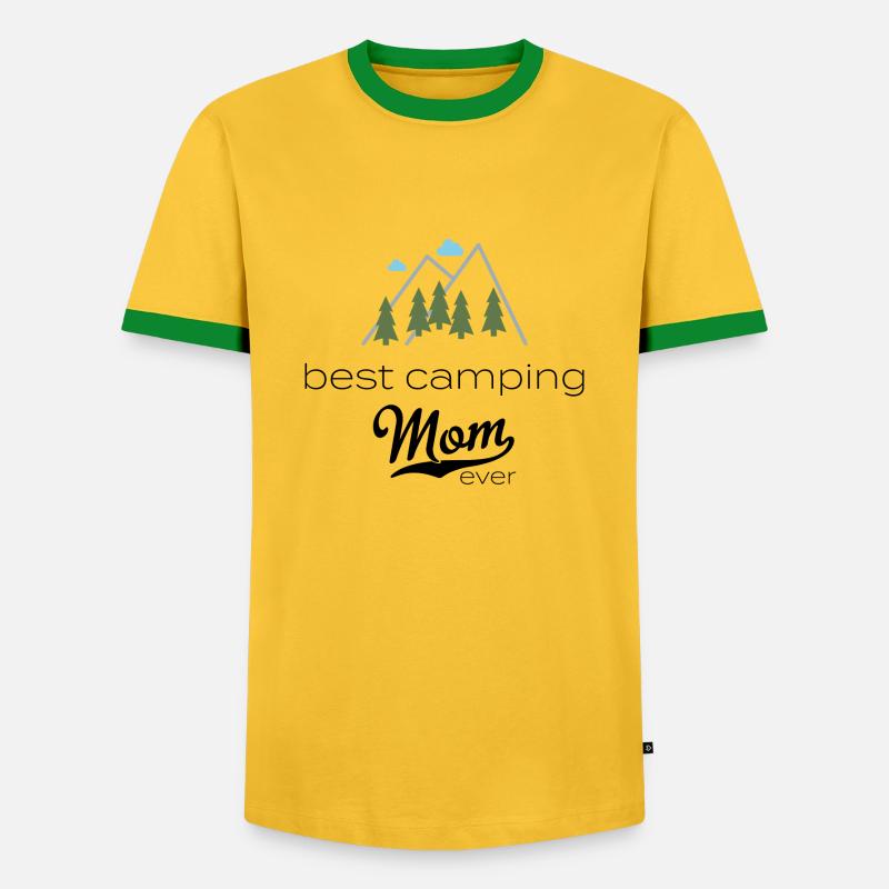 camper - Men's Ringer Shirt - yellow/green 