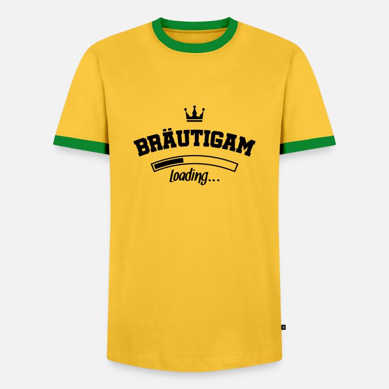 braeutigam loading design - Männer Kontrast-T-Shirt - Gelb/Grün 