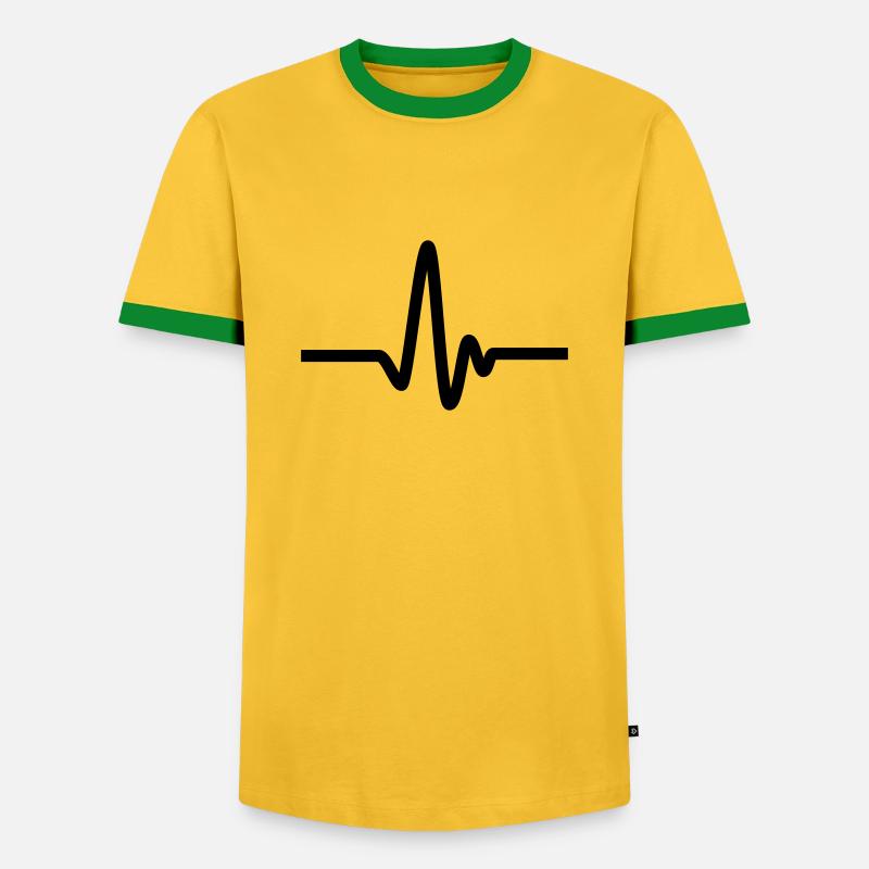 pulse - Men's Ringer Shirt - yellow/green 