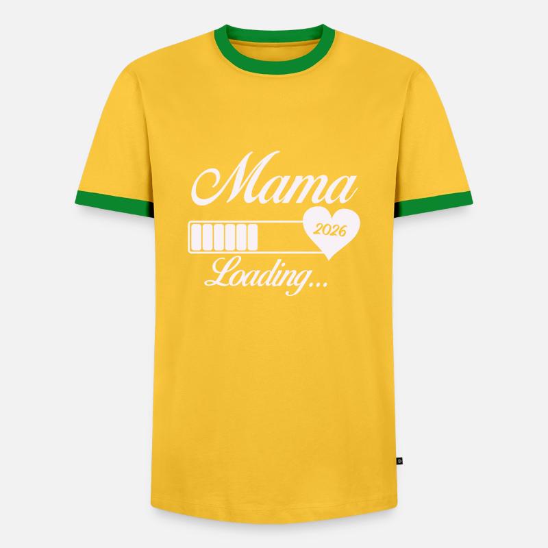Mama Loading 2026 - Men's Ringer Shirt - yellow/green 