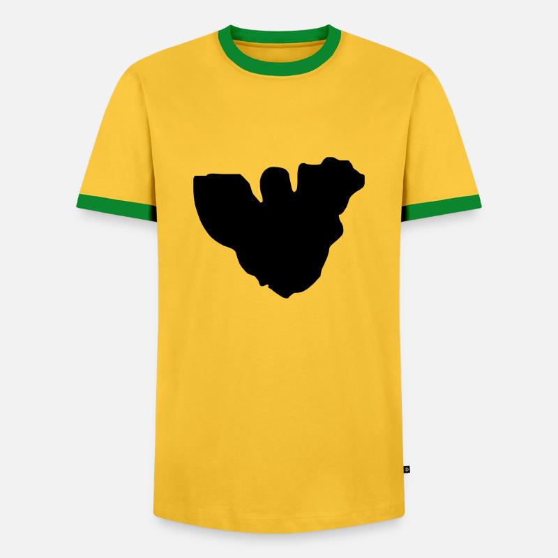 MOOREA - Men's Ringer Shirt - yellow/green