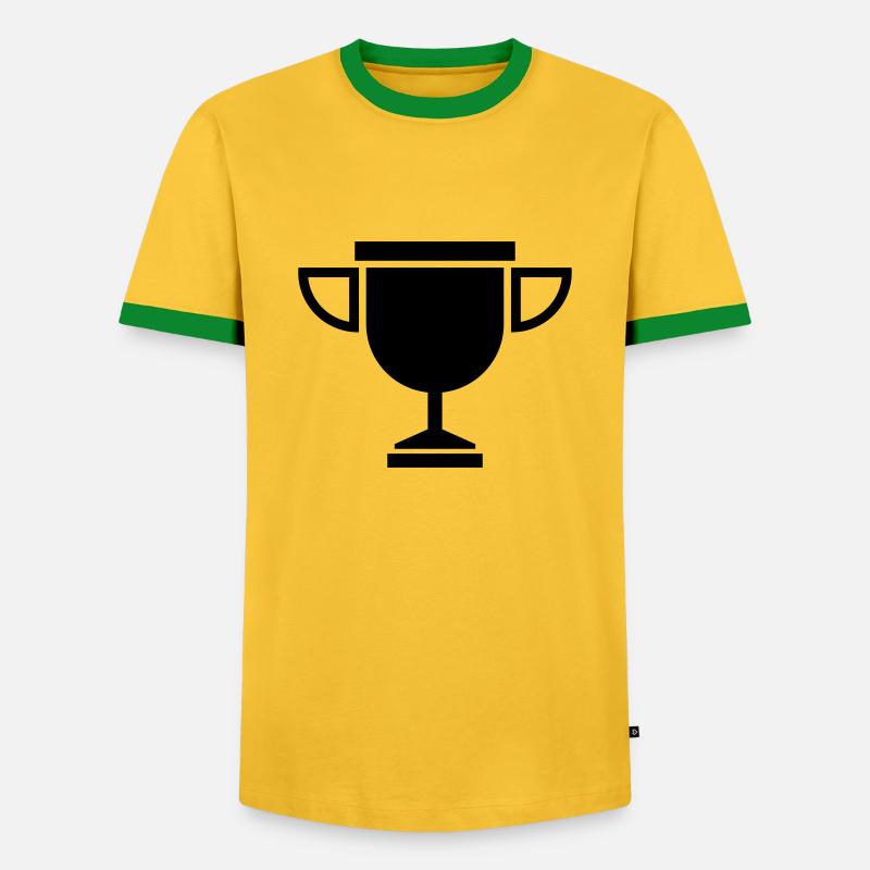 cup - Men's Ringer Shirt - yellow/green