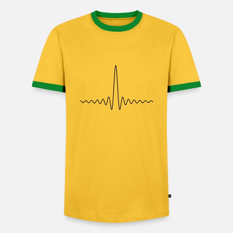 SINC function - Men's Ringer Shirt - yellow/green