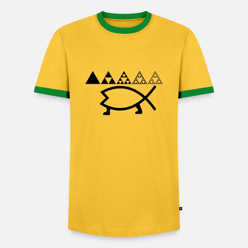 Evolution - Men's Ringer Shirt - yellow/green