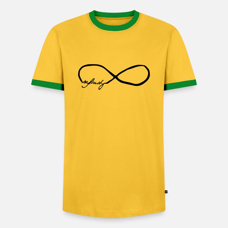 infinity - Men's Ringer Shirt - yellow/green
