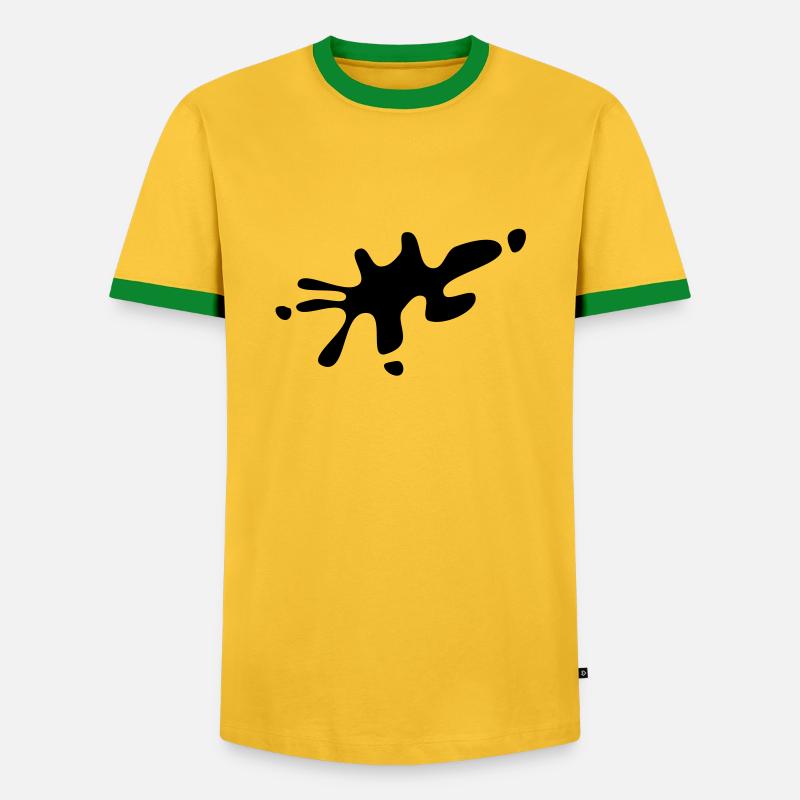 Drop - Men's Ringer Shirt - yellow/green 