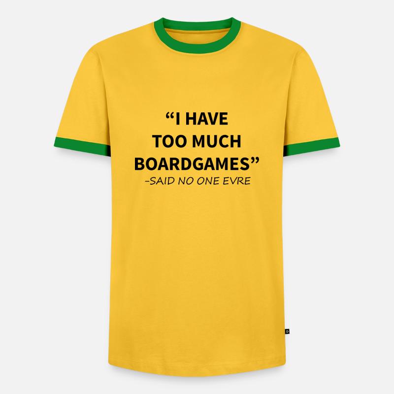 Boardgame Chess Backgammon Game Night - Men's Ringer Shirt - yellow/green