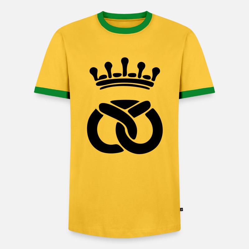 Bäcker - Männer Kontrast-T-Shirt - Gelb/Grün 