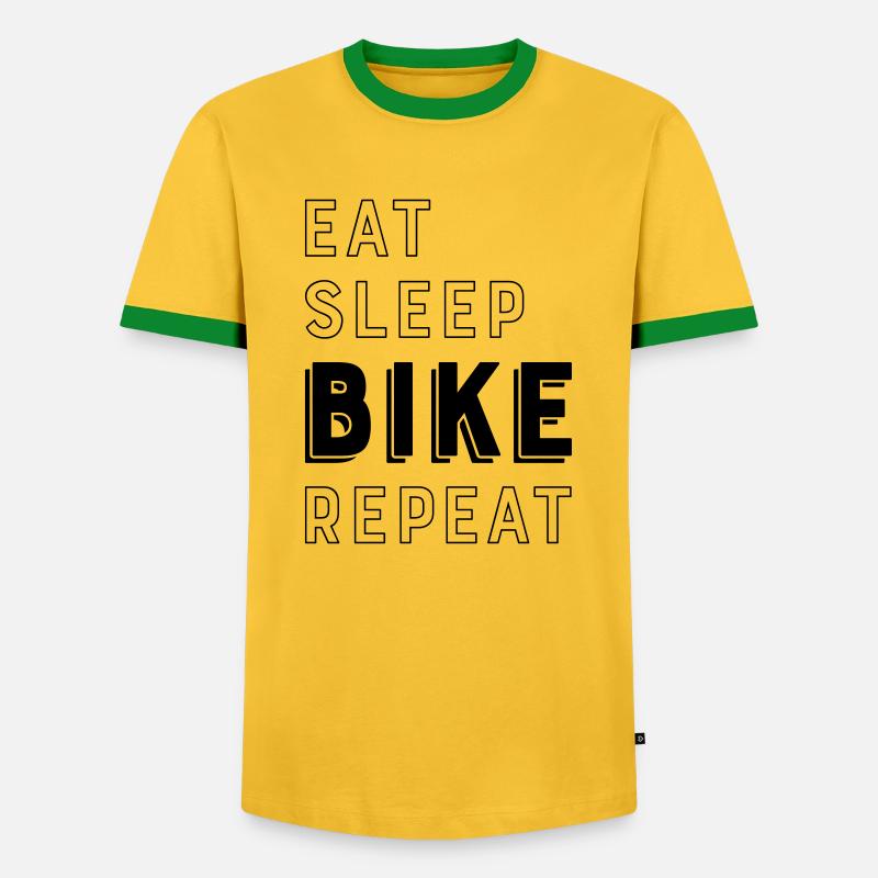 biker - Men's Ringer Shirt - yellow/green