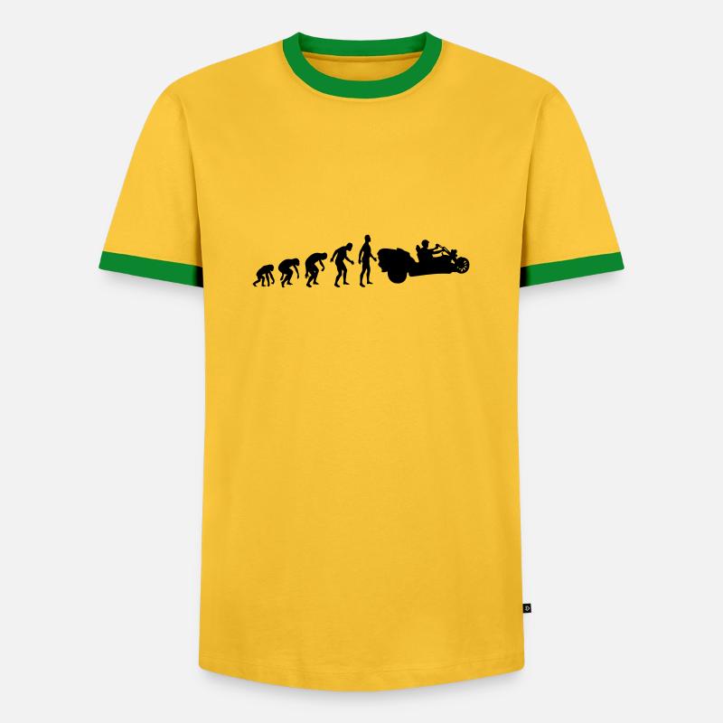 Trike evolution - Men's Ringer Shirt - yellow/green