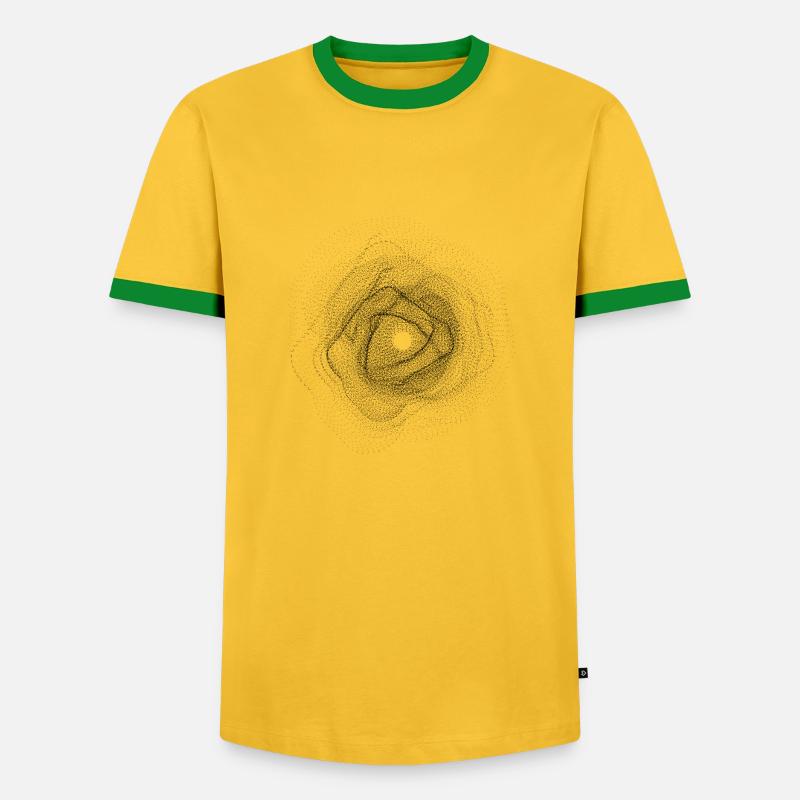 Constellation - Men's Ringer Shirt - yellow/green