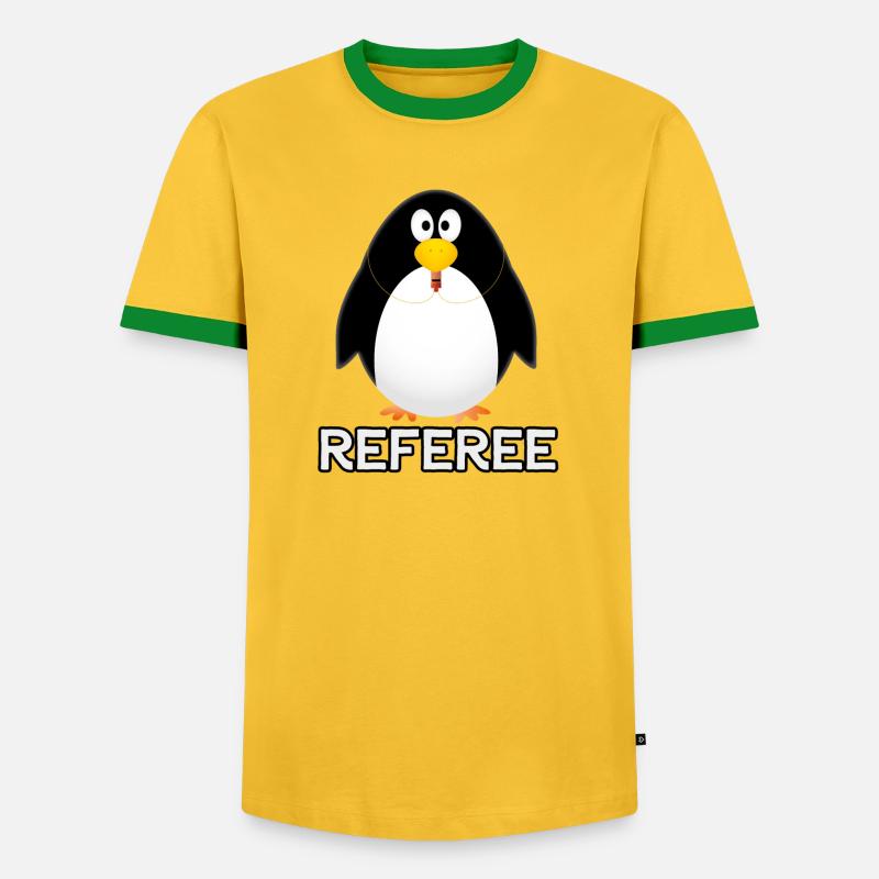 Referee - Referee - Men's Ringer Shirt - yellow/green 
