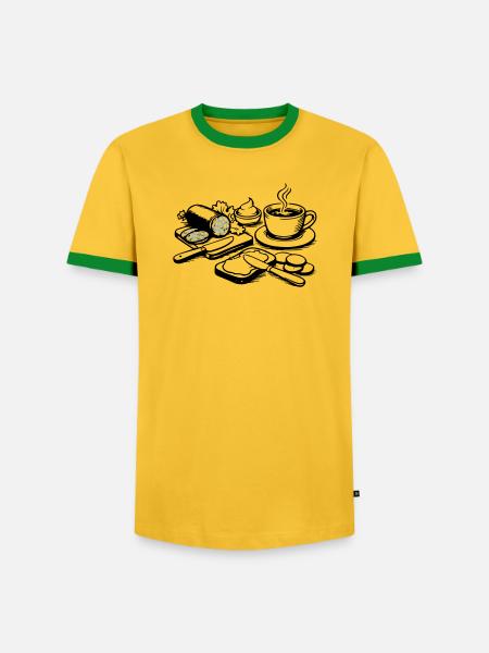 meal - Men's Ringer Shirt - yellow/green