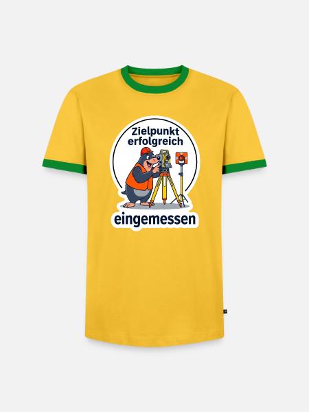 Vermesser Vermessung Techniker Geodät T-Shirt - Männer Kontrast-T-Shirt - Gelb/Grün