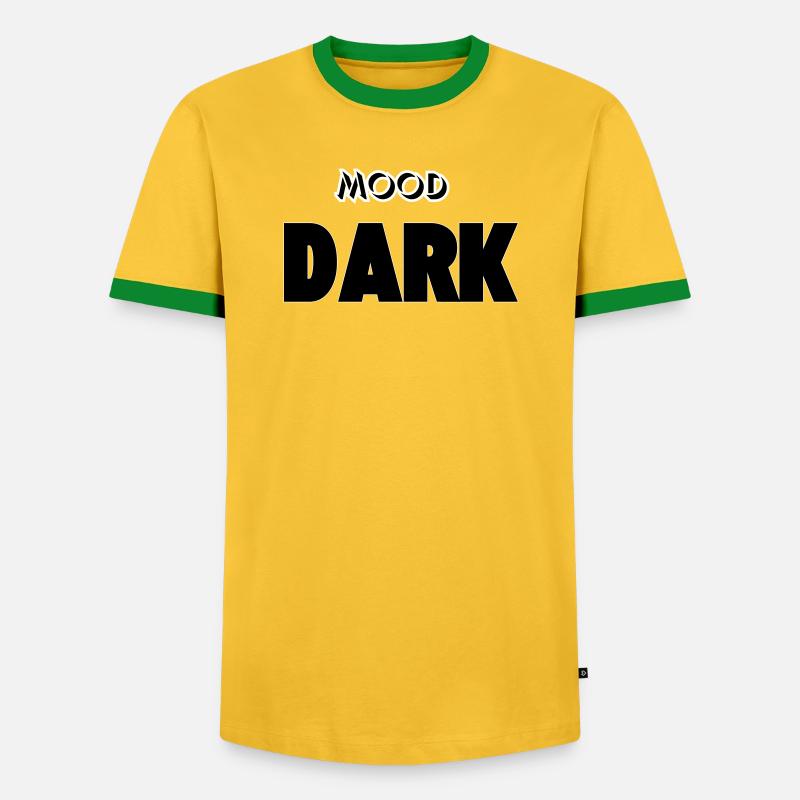 Mood: Dark - Men's Ringer Shirt - yellow/green 