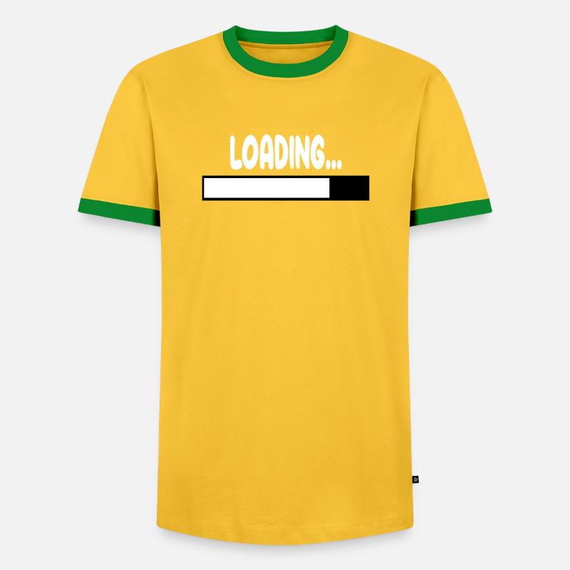 LOADING - Men's Ringer Shirt - yellow/green 