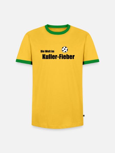 Kuller-Fieber - Männer Kontrast-T-Shirt - Gelb/Grün