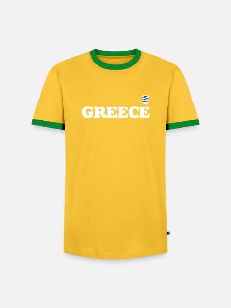 Need design upload - Men's Ringer Shirt - yellow/green
