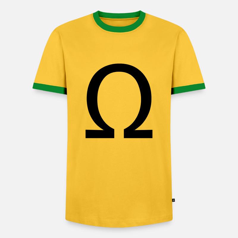 ohm - Men's Ringer Shirt - yellow/green 