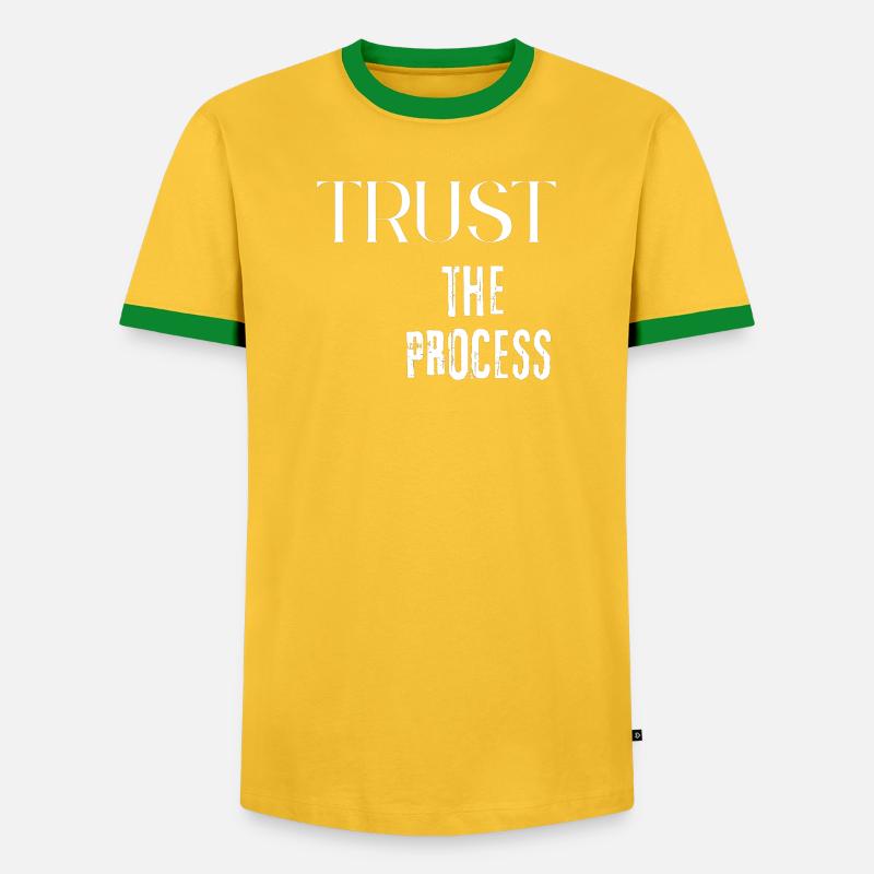 Trust the Process - Men's Ringer Shirt - yellow/green