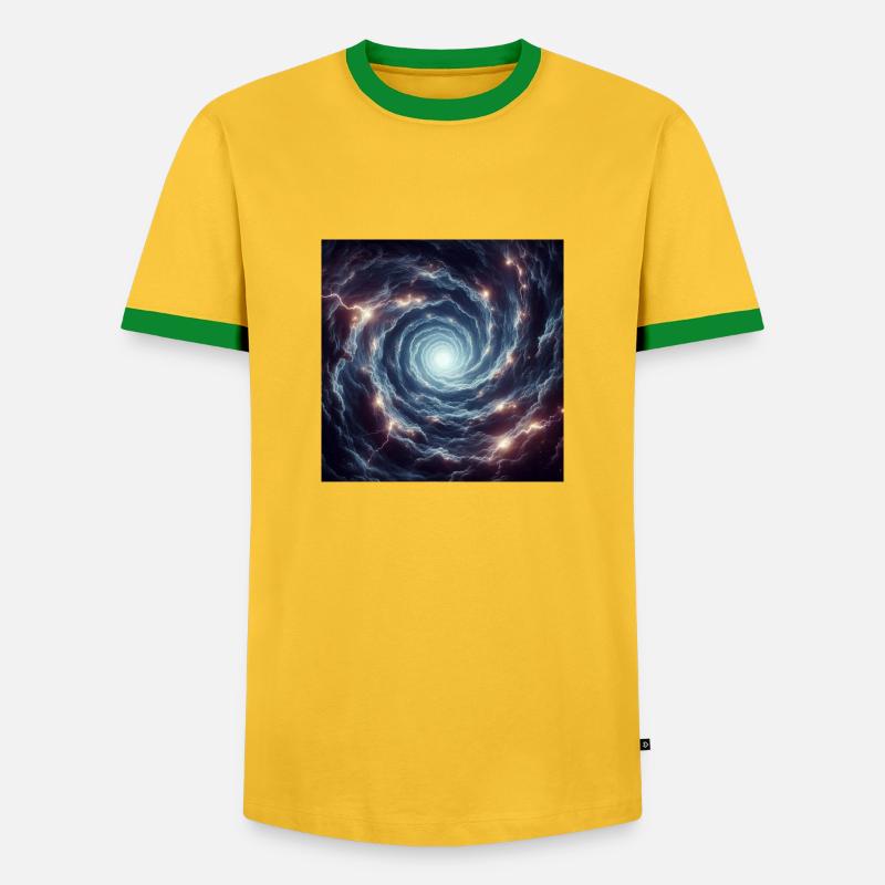 vortex - Men's Ringer Shirt - yellow/green