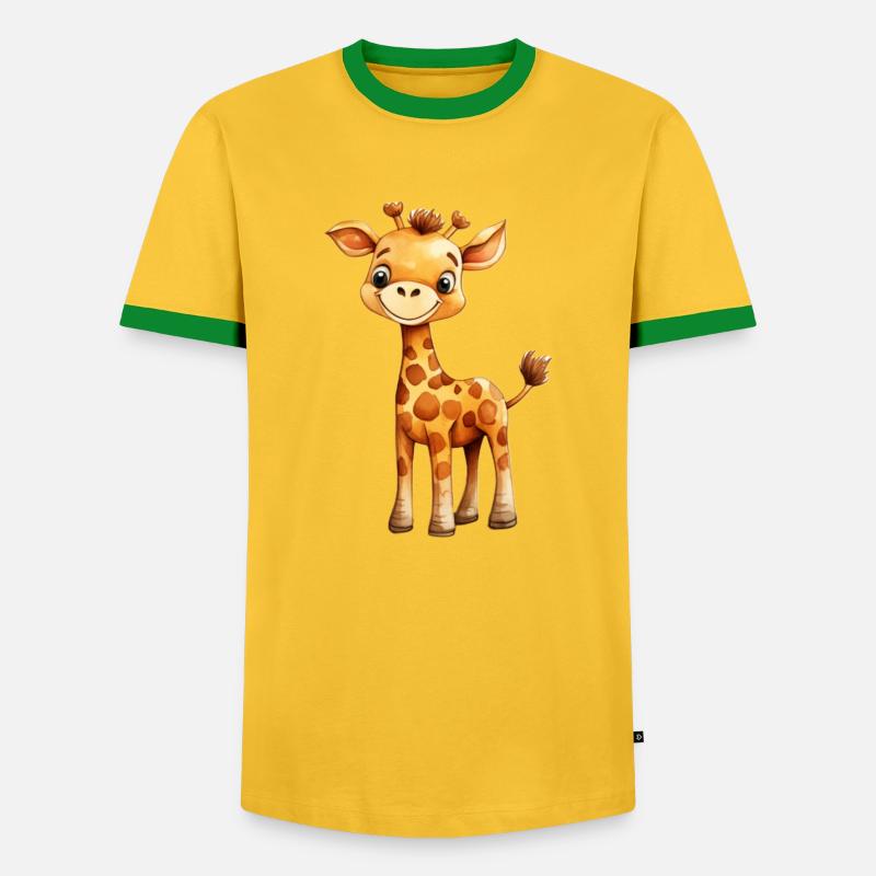 Giraffe I Giraffe class - Men's Ringer Shirt - yellow/green