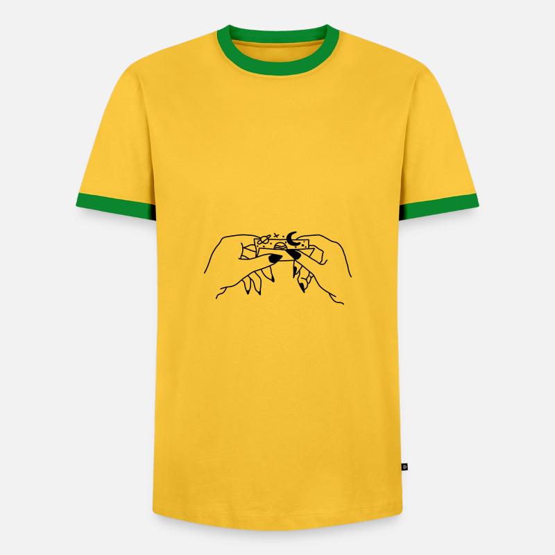 Ms. Joint Universe - Men's Ringer Shirt - yellow/green