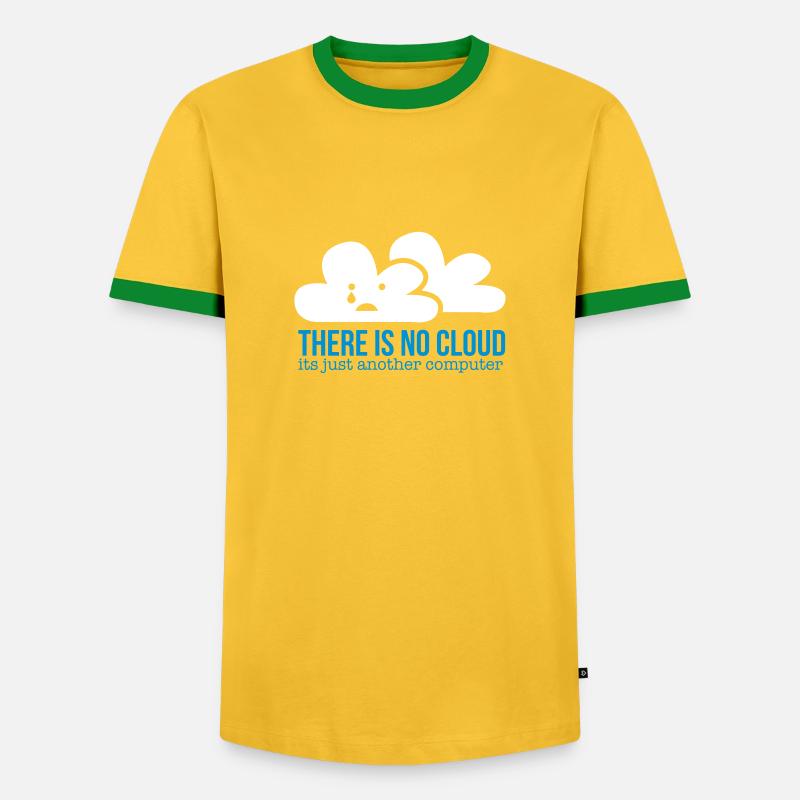 cloud - Men's Ringer Shirt - yellow/green