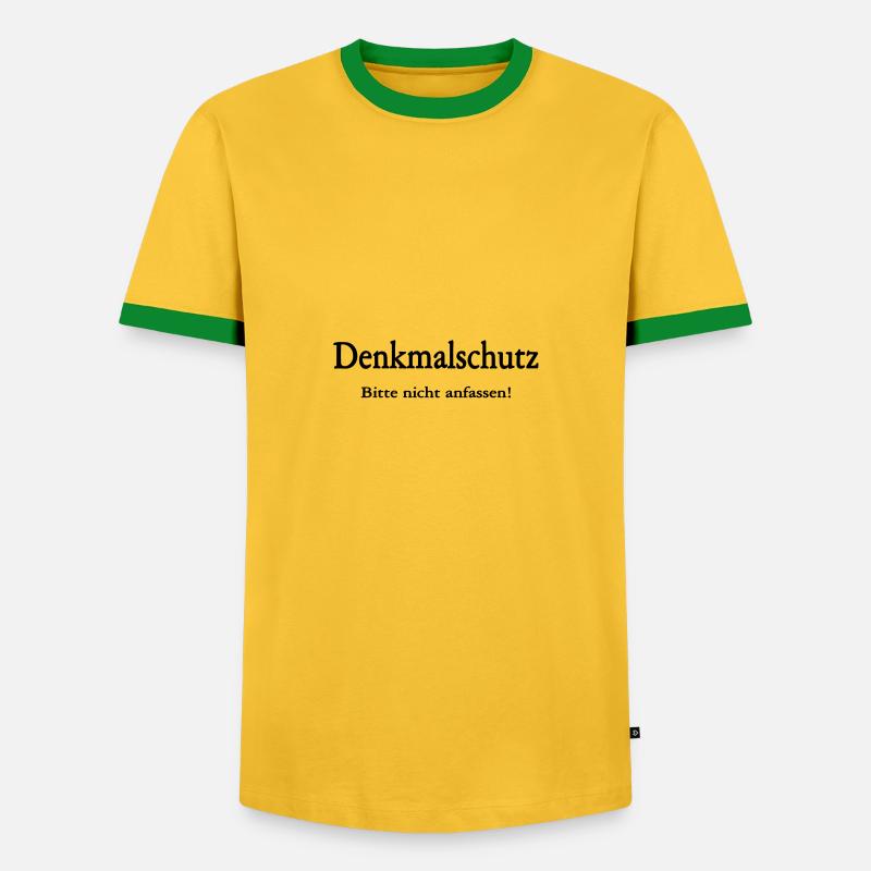 Conservation - Men's Ringer Shirt - yellow/green 