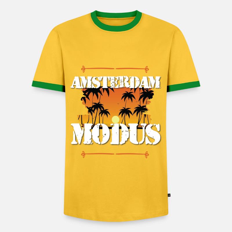 Amsterdam Mode - Men's Ringer Shirt - yellow/green