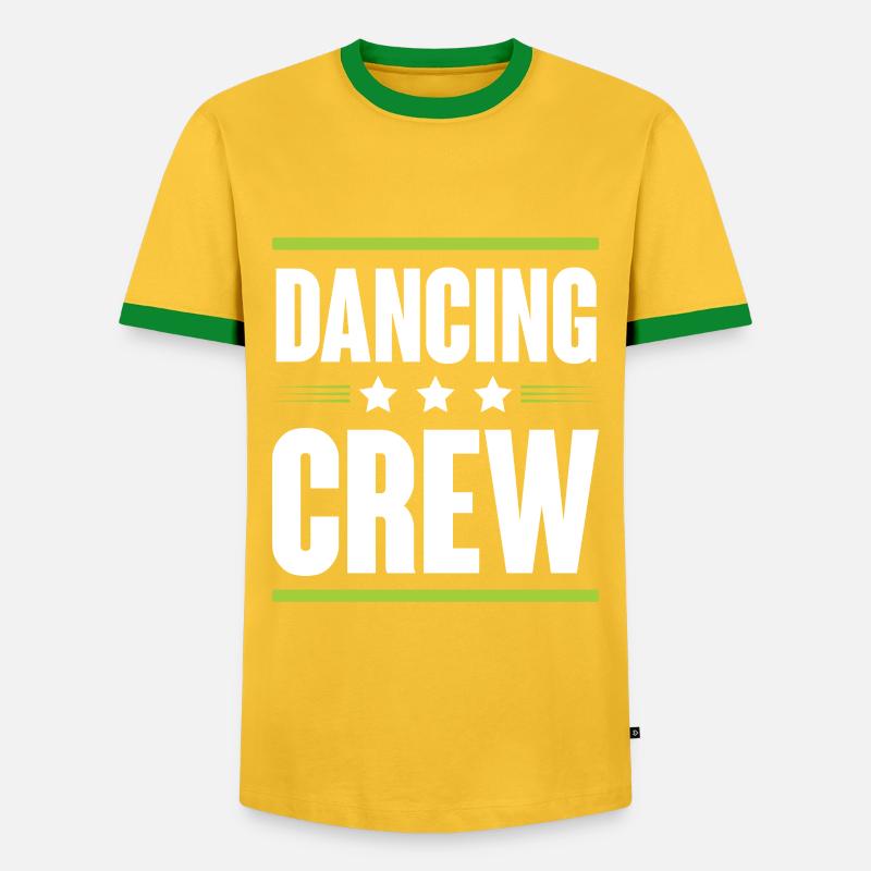 Dancing Crew - Men's Ringer Shirt - yellow/green 