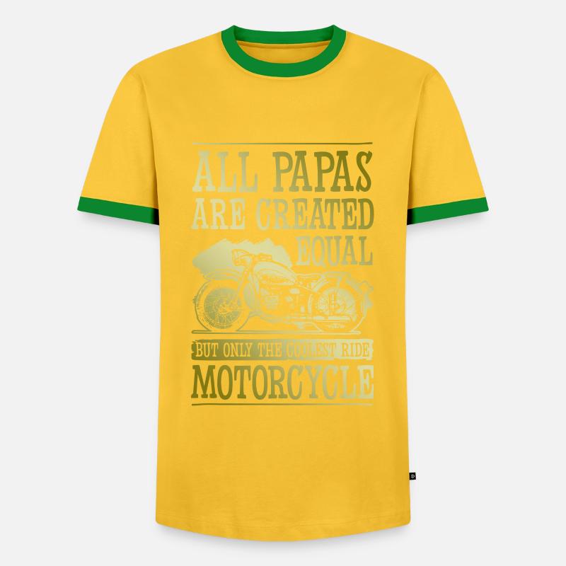 Bowling Split - Men's Ringer Shirt - yellow/green 